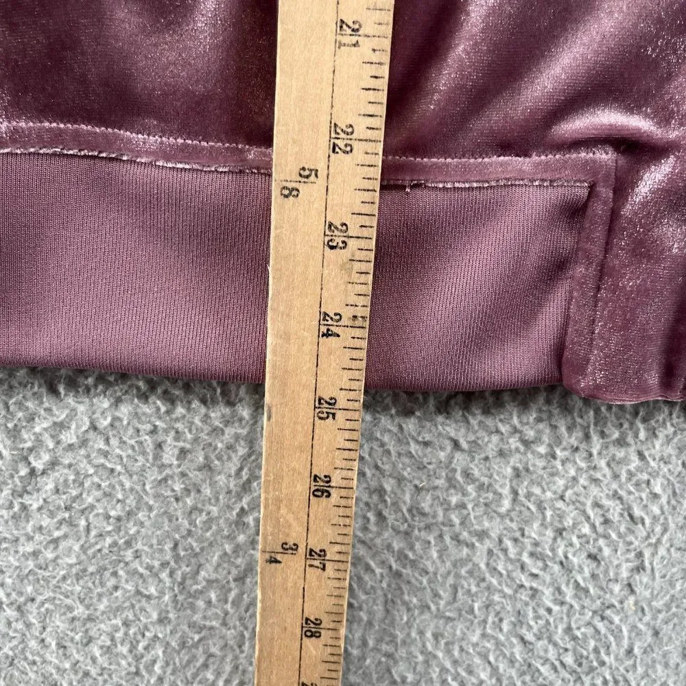 VTG Y2K Juicy Couture Lilac Shimmer Zip Up Velour Track Jacket